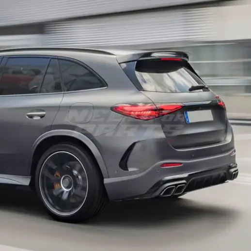 Rear Bumper Canards For Mercedes GLC Class X254 AMG Line & GLC43 AMG & GLC63 AMG Only – AMG Look, Gloss Black
