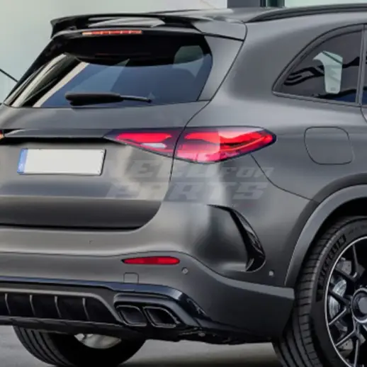 Rear Bumper Canards For Mercedes GLC Class X254 AMG Line & GLC43 AMG & GLC63 AMG Only – AMG Look, Gloss Black