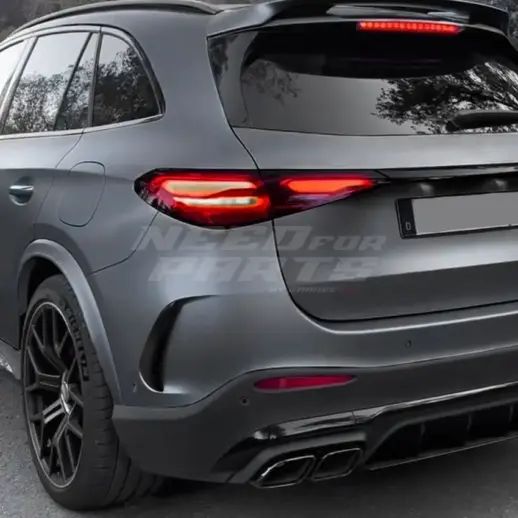 Rear Bumper Canards For Mercedes GLC Class X254 AMG Line & GLC43 AMG & GLC63 AMG Only – AMG Look, Gloss Black