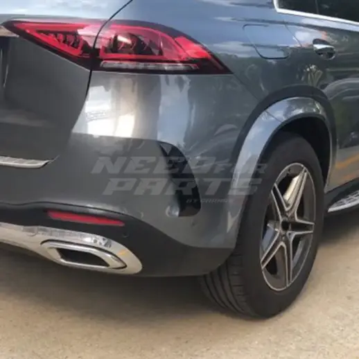 Rear Bumper Canards For Mercedes GLE Class W167 AMG Line & GLE53 AMG & GLE63 AMG Only – AMG Look, Gloss Black