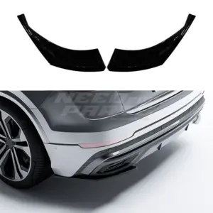 Rear Side Splitters Voor Audi Q8 S Line/SQ8 4M (SUV) Pre-Facelift – Sport Look, Hoogglans Zwart
