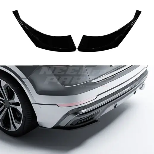 Rear Side Splitters For Audi Q8 S Line/SQ8 4M (SUV) Pre-Facelift – Sport Look, Gloss Black