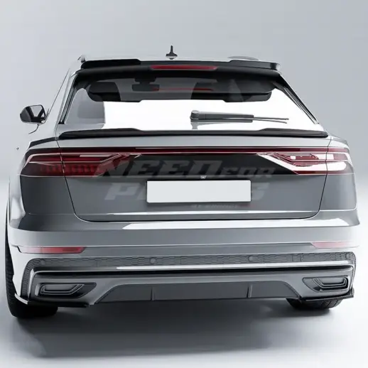 Rear Side Splitters For Audi Q8 S Line/SQ8 4M (SUV) Pre-Facelift – Sport Look, Gloss Black