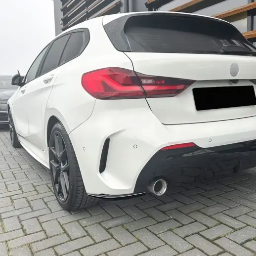 Rear Side Splitters For BMW 1 Series F40 (2019-2024) M Sport & M135i Only – M Performance Look, Gloss Black