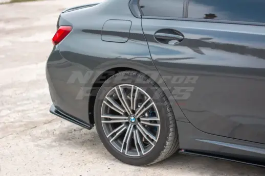 Rear Side Splitters For BMW 3 Series G20/G21 Pre-LCI M Sport & M340i & M340d Only – M Performance Look, Gloss Black