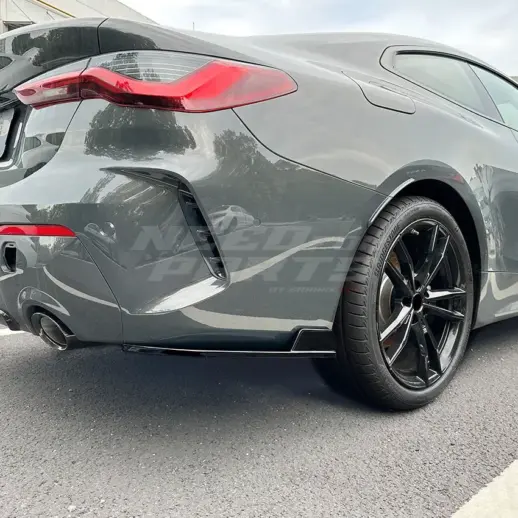 Rear Side Splitters For BMW 4 Series G22/G23 M Sport & M440d & M440i Only – M Performance Look, Gloss Black