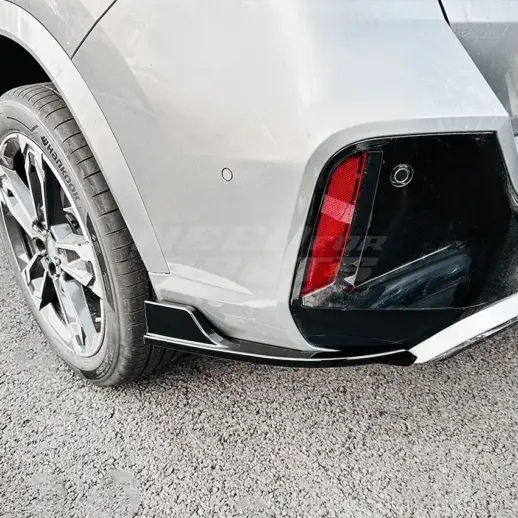 Rear Side Splitters For BMW X1 U11 (2022-present) M Sport & M35i Only – M Performance Look, Gloss Black