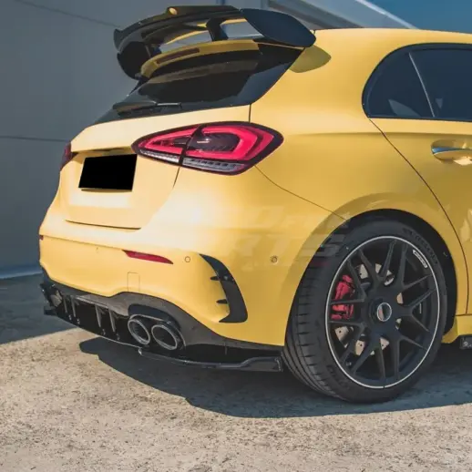 Rear Side Splitters For Mercedes A Class W177 A45 AMG & A35 AMG Only – AMG Look, Gloss Black