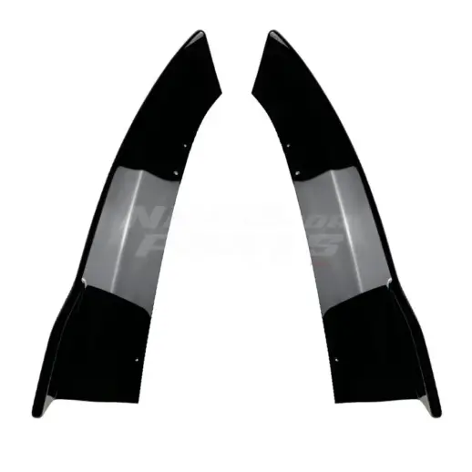 Rear Side Splitters For Mercedes C Class S206/W206 AMG Line & C43 AMG & C63 AMG Only – AMG Look, Gloss Black