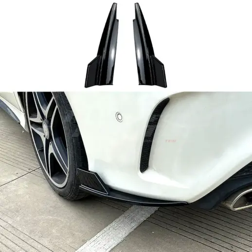 Rear Side Splitters For Mercedes CLA Class C117/X117 AMG Line & CLA45 AMG Only – AMG Look, Gloss Black