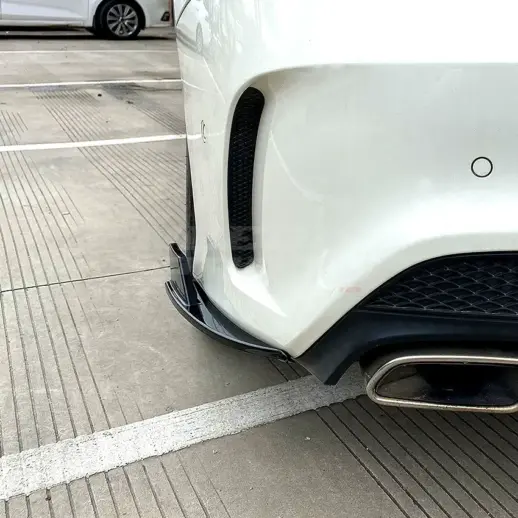 Rear Side Splitters For Mercedes CLA Class C117/X117 AMG Line & CLA45 AMG Only – AMG Look, Gloss Black
