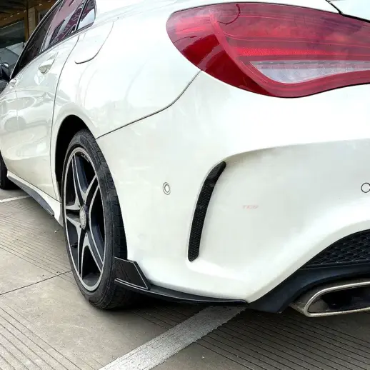 Rear Side Splitters For Mercedes CLA Class C117/X117 AMG Line & CLA45 AMG Only – AMG Look, Gloss Black