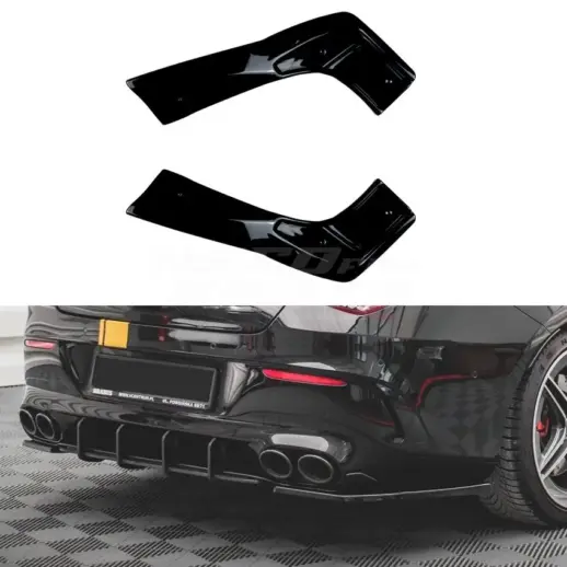 Rear Side Splitters For Mercedes CLA Class C118 CLA35 AMG & CLA45 AMG Only – AMG Look, Gloss Black