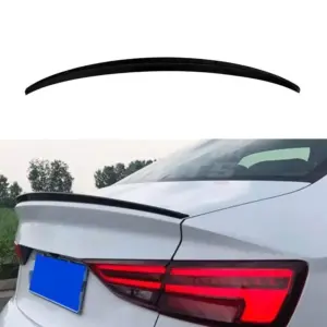 Rear Spoiler Voor Audi A3 8V (Sedan) – S3 Look, Hoogglans Zwart