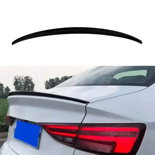 Rear Spoiler For Audi A3/A3 S Line/S3/RS3 8V (Sedan) – S3 Look, Gloss Black