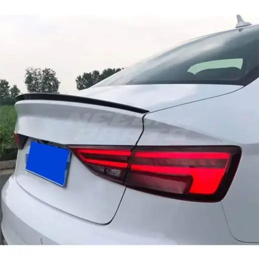 Rear Spoiler For Audi A3/A3 S Line/S3/RS3 8V (Sedan) – S3 Look, Gloss Black