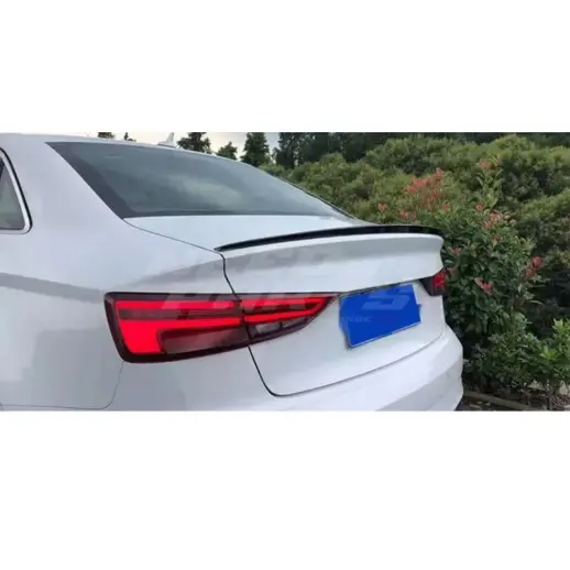 Rear Spoiler For Audi A3/A3 S Line/S3/RS3 8V (Sedan) – S3 Look, Gloss Black