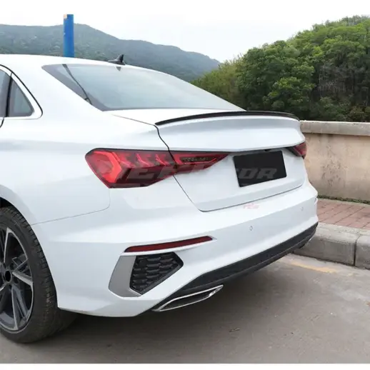 Rear Spoiler For Audi A3/A3 S Line/S3/RS3 8Y (Sedan) – S3 Look, Gloss Black