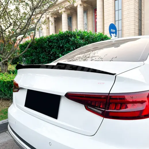 Rear Spoiler For Audi A4/A4 S Line/S4 B9 (Sedan) – Racing Look, Gloss Black