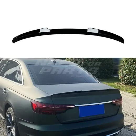 Rear Spoiler For Audi A4/A4 S Line/S4 B9 (Sedan) – Sport Look, Gloss Black