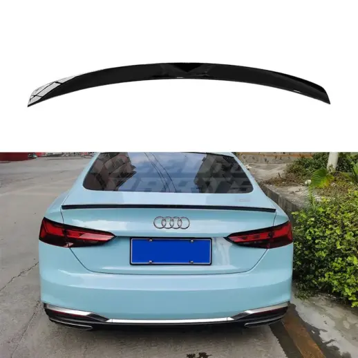 Rear Spoiler For Audi A5/A5 S Line/S5/RS5 F5 (Cabriolet & Coupé & Sportback) – Sport Look, Gloss Black