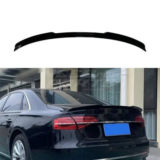 Rear Spoiler For Audi A8/A8 S Line/S8 D5 (Sedan) – Sport Look, Gloss Black