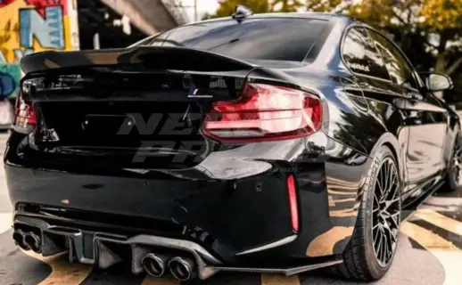 Rear Spoiler For BMW 2 Series F22 Standard & M Sport & M240i & M235i Only – M Performance Look, Gloss Black