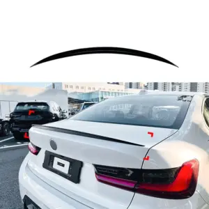 Rear Spoiler Voor BMW 3 Series G20 – M Performance Look, Hoogglans Zwart