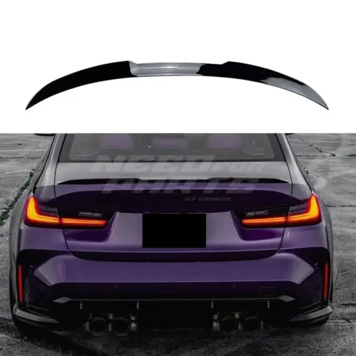 Rear Spoiler For BMW 3 Series G20 Standard & M Sport & M340d & M340i Only – M3 Look, Gloss Black