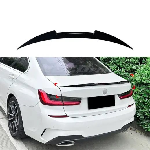 Rear Spoiler For BMW 3 Series G20 Standard & M Sport & M340d & M340i Only – M4 Look, Gloss Black
