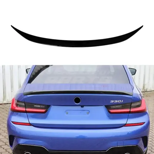 Rear Spoiler For BMW 3 Series G20 Standard & M Sport & M340i & M340d Only – M Performance Look, Gloss Black