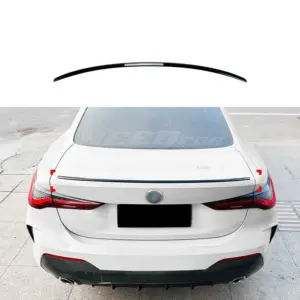 Rear Spoiler Voor BMW 4 Series G22 – M Performance Look, Hoogglans Zwart