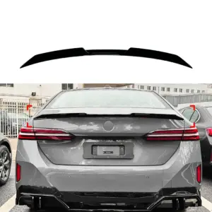 Rear Spoiler Voor BMW 5 Series G60 – M Performance Look, Hoogglans Zwart