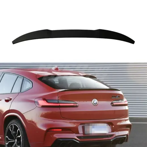 Rear Spoiler For BMW X4 G02 Standard & M Sport & M40i & M40d Only – M Performance Look, Gloss Black
