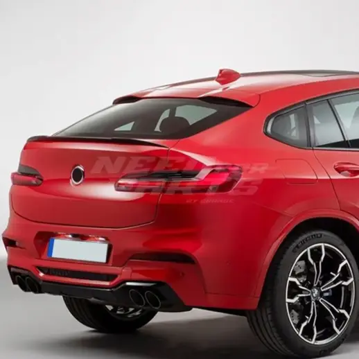 Rear Spoiler For BMW X4 G02 Standard & M Sport & M40i & M40d Only – M Performance Look, Gloss Black