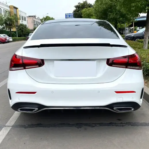 Rear Spoiler For Mercedes A Class V177 Standard & AMG Line & A35 AMG Only – Racing Look, Gloss Black