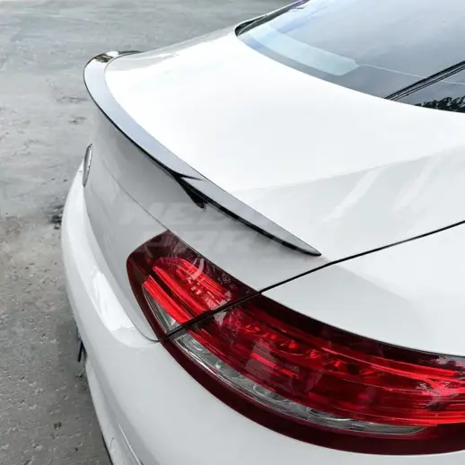 Rear Spoiler For Mercedes C Class C205 Standard & AMG Line & C43 AMG & C63 AMG Only – Racing Look, Gloss Black