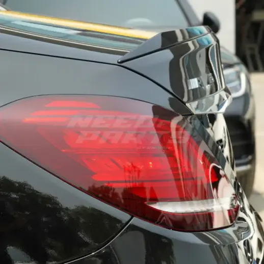 Rear Spoiler For Mercedes C Class W205 Standard & AMG Line & C43 AMG & C450 AMG & C63 AMG Only – AMG Look, Gloss Black