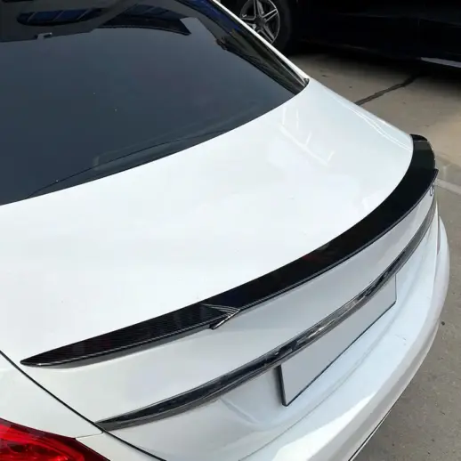 Rear Spoiler For Mercedes C Class W205 Standard & AMG Line & C43 AMG & C450 AMG & C63 AMG Only – Racing Look, Carbon Look