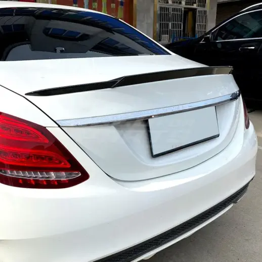 Rear Spoiler For Mercedes C Class W205 Standard & AMG Line & C43 AMG & C450 AMG & C63 AMG Only – Racing Look, Carbon Look