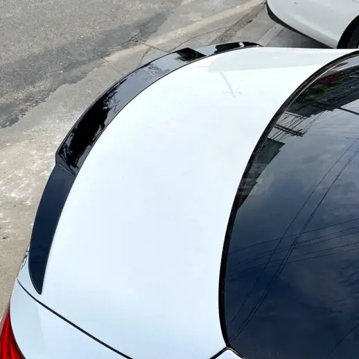 Rear Spoiler For Mercedes C Class W205 Standard & AMG Line & C43 AMG & C450 AMG & C63 AMG Only – Racing Look, Gloss Black