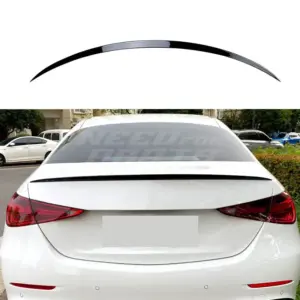 Rear Spoiler Voor Mercedes C Class W206 – AMG Look, Hoogglans Zwart