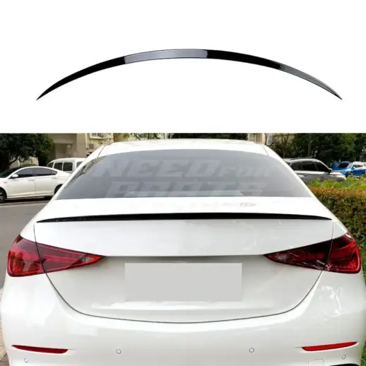 Rear Spoiler For Mercedes C Class W206 Standard & AMG Line & C43 AMG & C63 AMG Only – AMG Look, Gloss Black