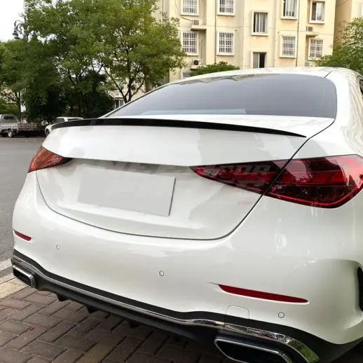 Rear Spoiler For Mercedes C Class W206 Standard & AMG Line & C43 AMG & C63 AMG Only – AMG Look, Gloss Black