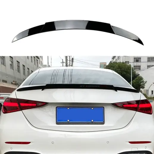Rear Spoiler For Mercedes C Class W206 Standard & AMG Line & C43 AMG & C63 AMG Only – Sport Look, Gloss Black