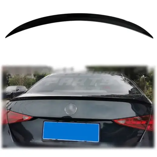 Rear Spoiler For Mercedes C Class W206 Standard & AMG Line & C63 AMG & C43 AMG Only – Sport Look, Gloss Black