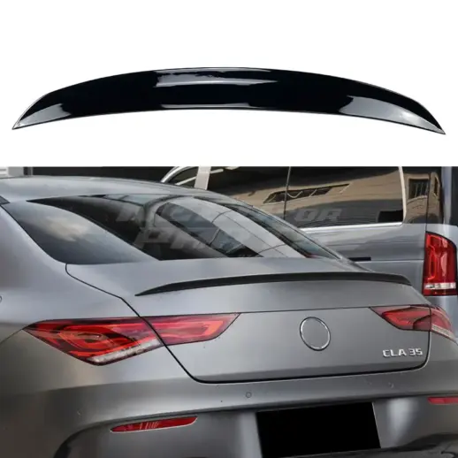 Rear Spoiler For Mercedes CLA Class C118 Standard & AMG Line & CLA35 AMG & CLA45 AMG Only – AMG Look, Gloss Black