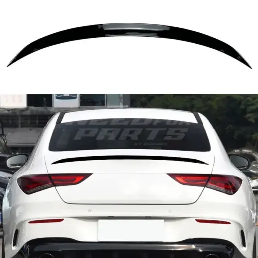 Rear Spoiler For Mercedes CLA Class C118 Standard & AMG Line & CLA35 AMG & CLA45 AMG Only – Sport Look, Gloss Black