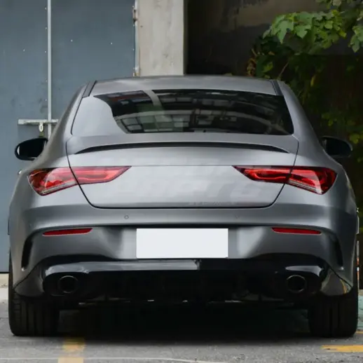 Rear Spoiler For Mercedes CLA Class C118 Standard & AMG Line & CLA35 AMG & CLA45 AMG Only – Sport Look, Gloss Black