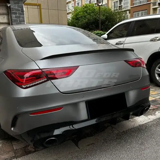 Rear Spoiler For Mercedes CLA Class C118 Standard & AMG Line & CLA35 AMG & CLA45 AMG Only – Sport Look, Gloss Black
